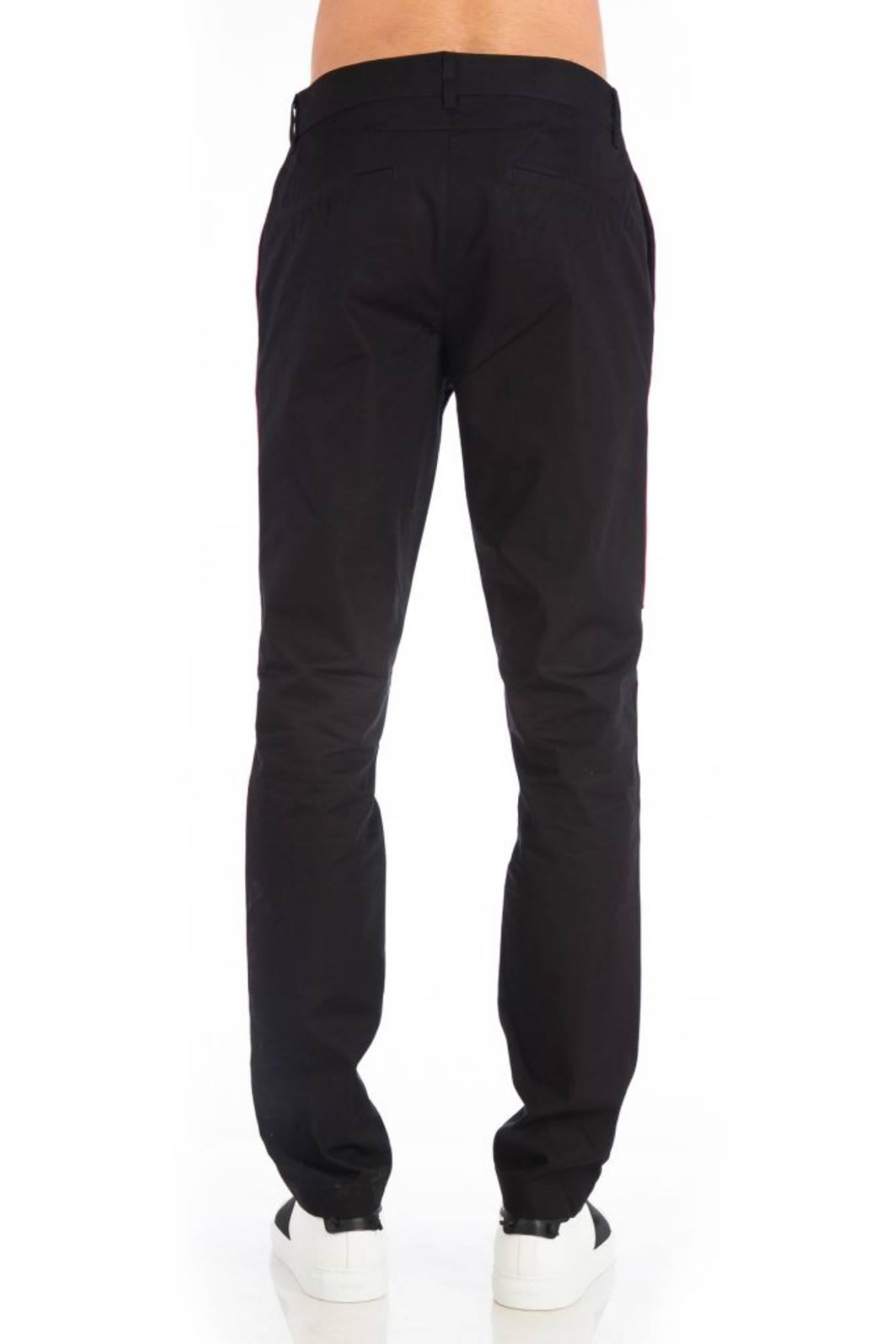 Black Givenchy Side Stripe Trousers (Size - 50) For Sale