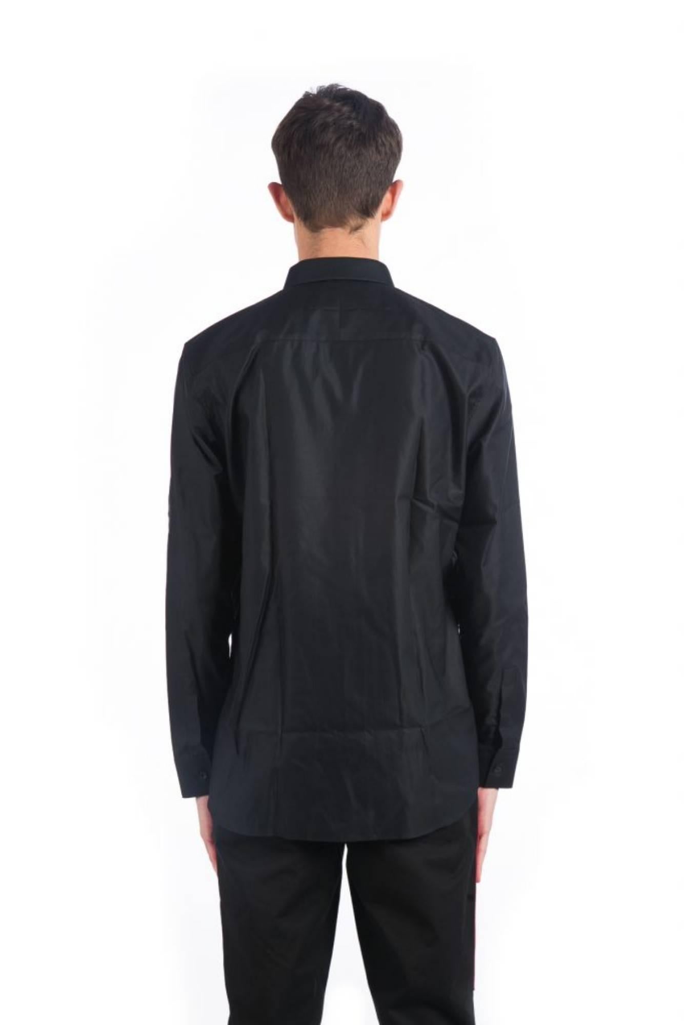 Black Givenchy Metallic Tipped Collar Shirt (Size - 41) For Sale