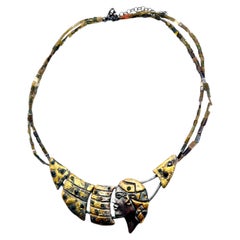 Contemplating Quantum Silver & Black Opal Necklace by 6 Elements Studio