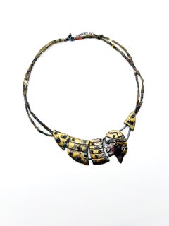 Contemplating Quantum Silver & Black Opal Necklace by 6 Elements Studio