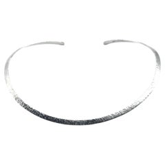 Silver Moon Goddess Choker Silver Necklace by 6 Elements Studio
