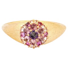 Kosmos Eye Ring in 18K Yellow Gold & Sapphires by SIDERAE