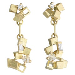 Ohrringe „Rosalie“ aus 18-karätigem Gelbgold mit Diamanten von Alma Sophia