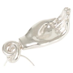 Hand L Collar in Solid 925 Sterling Silver by Lena Galli