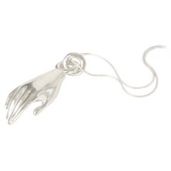 Hand R Collar in Solid 925 Sterling Silver by Lena Galli