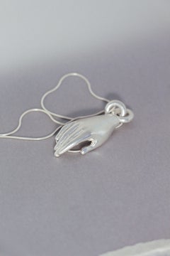 Hand R Collar in Solid 925 Sterling Silver by Lena Galli
