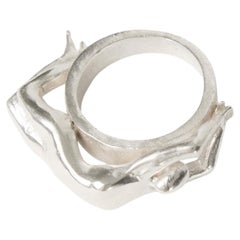 Cero Ring in Solid 925 Sterling Silver by Lena Galli