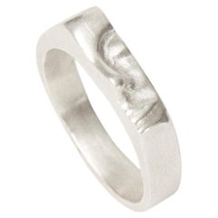 Quarter Ring in Solid 925 Sterling Silver by Lena Galli