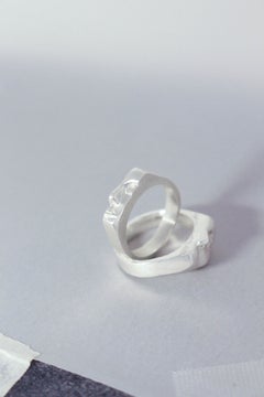 Quarter Ring in Solid 925 Sterling Silver by Lena Galli