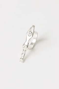 Natación Ring in Solid 925 Sterling Silver by Lena Galli