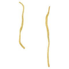 Set Of 2 Light Rainfall Unique Earrings in 18K Yellow Gold by Theodora D.