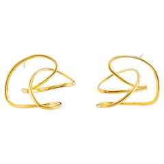 Set Of 2 Andromeda Unique Earrings in 18K Yellow Gold by Theodora D.