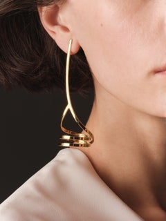 Set Of 2 Orion Unique Earrings in 18K Yellow Gold by Theodora D.