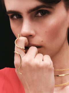 Unique ξ Ring in 18K Yellow Gold by Theodora D.