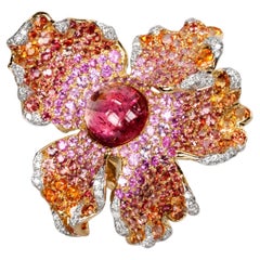 Orchid Ring in 18K Rose Gold by Andre Marcha
