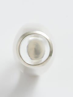 Domed Pantheon Ring in Sterling Silver & Quartz by Kathryn the Younger