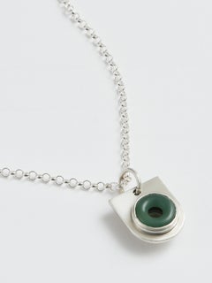 Pollux Pendant in Sterling Silver & Aventurine by Kathryn the Younger