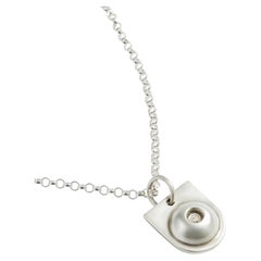 Pollux Pendant in Sterling Silver & Aventurine by Kathryn the Younger