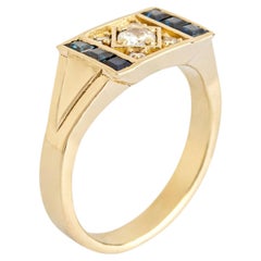 Alise Ring in Sapphire, Diamond & 14K Gold by Unkiya