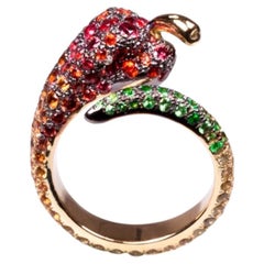 Pinky Chili Ring in 18K Yellow Gold by Andre Marcha