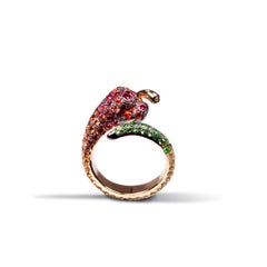 Pinky Chili Ring in 18K Yellow Gold by Andre Marcha