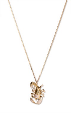 Scorpio Pendant in 18K Yellow Gold by Andre Marcha
