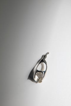 Melting Chrome Nail Ring in Silver by Binadi Studio