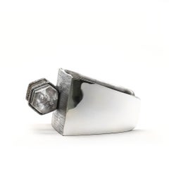 Direction Bracelet in Silver & Rock Crystal by Mariella Pilato