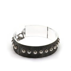 Domination Necklace in Sterling Silver & Freshwater Pearls by Mariella Pilato