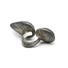Bague « Double Trouble » en argent sterling et labradorite, par Mariella Pilato