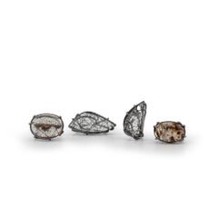 Flying High Ring in Sterling Silver & Quartz by Mariella Pilato