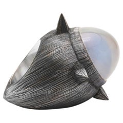 Anillo «Four Directions» en plata de ley y cuarzo «Milky Star», de Mariella Pilato