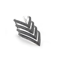Bracelet « Highways » en argent massif, signé Mariella Pilato