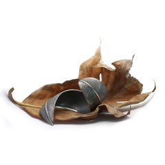 Pulsera «Leaf» en plata de ley, de Mariella Pilato