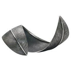 Pulsera «Leaf» en plata de ley, de Mariella Pilato