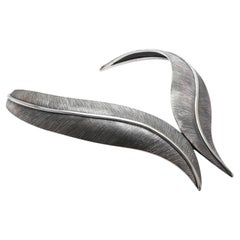 Leaves Necklace in Sterling Silver by Mariella Pilato