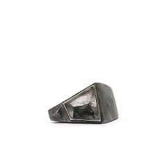 Anello "Light Angles" in argento sterling e cristallo di rocca di Mariella Pilato