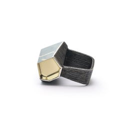 „Lines“ – Ring aus Sterlingsilber und Rauchquarz von Mariella Pilato