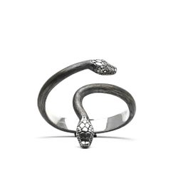 Bracciale a forma di serpente in argento sterling di Mariella Pilato