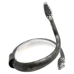 Bracciale a forma di serpente in argento sterling di Mariella Pilato