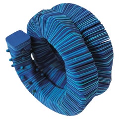 Armband „In To The Deep“ aus Papier, Stahl und Apatit von Verde Alfieri