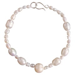 Pearl Bracelet in Sterling Silver by Tanya Kishfy
