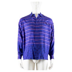Gianni Versace Purple Silk Shirt Circa 1990 Gianni Versace Purple Silk Shirt Circa 1990