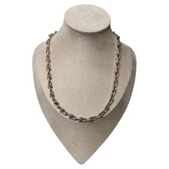 TIFFANY Sterling Silver Small HardWear Link Necklace