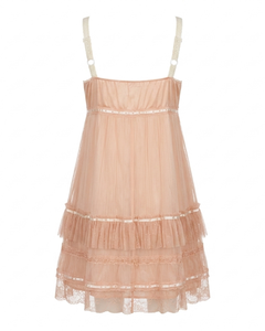 Galliano Vintage Pink Silk Chiffon "Boudoir" Slip Dress - Spring/Summer 2009