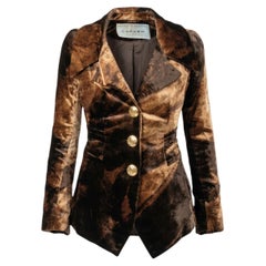 Carven Haute Couture – Vintage-Samtjacke mit Print – Herbst/Winter 1996