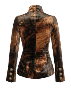 Carven Haute Couture – Vintage-Samtjacke mit Print – Herbst/Winter 1996