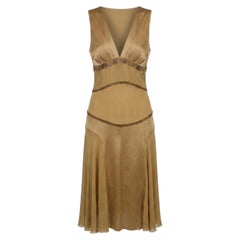 Lanvin by Alber Elbaz Spring/Summer 2005 Gold Silk Grecian Dress