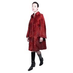 Piel de canguro de Christian Lacroix, vintage de los años 90, rojo