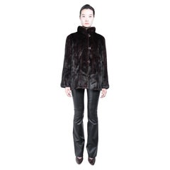 Classy Mahogamy Full Skin Mink 1980s Vintage